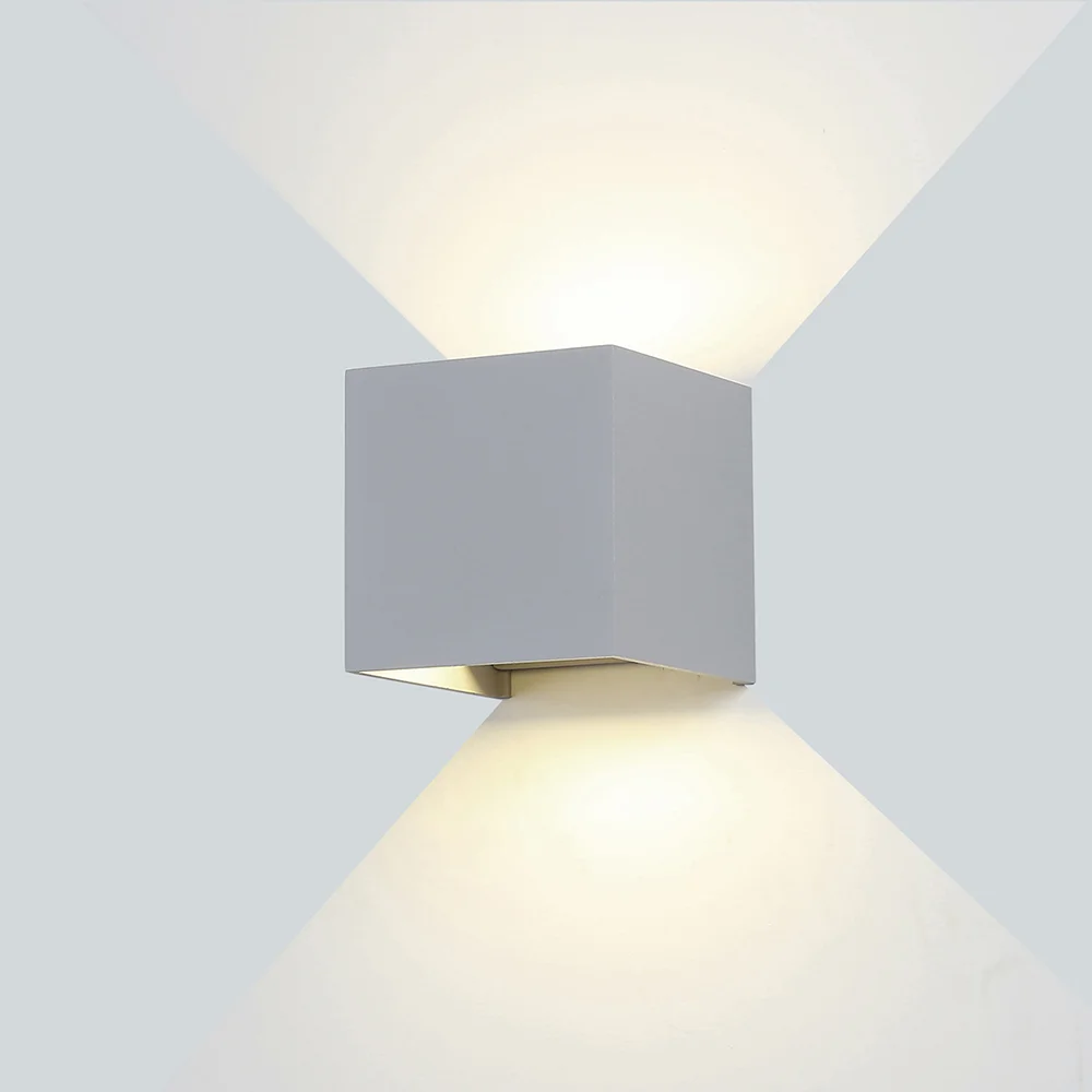 Aplică LED Perete 6W 660lm Lumină Neutră 4000K Gri Optonica