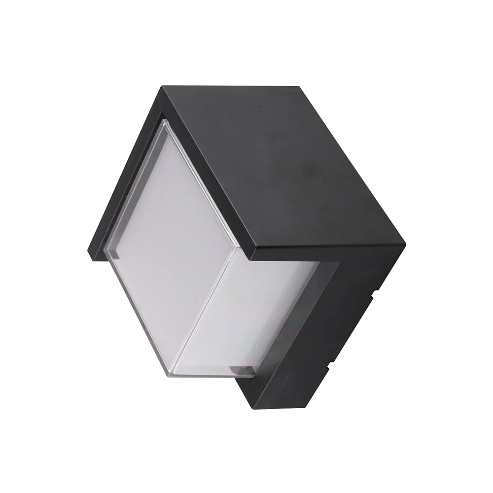 Aplică LED Perete Exterior 12W 850lm Lumină Neutră 4000K Neagră IP65
