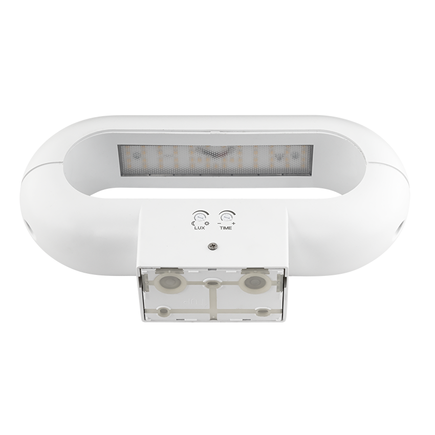 Lampa LED de perete cu senzor PIR, alba, 18W, 4000K, 220-240V AC, IP65