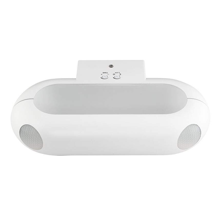Lampa LED de perete cu senzor PIR, alba, 18W, 4000K, 220-240V AC, IP65