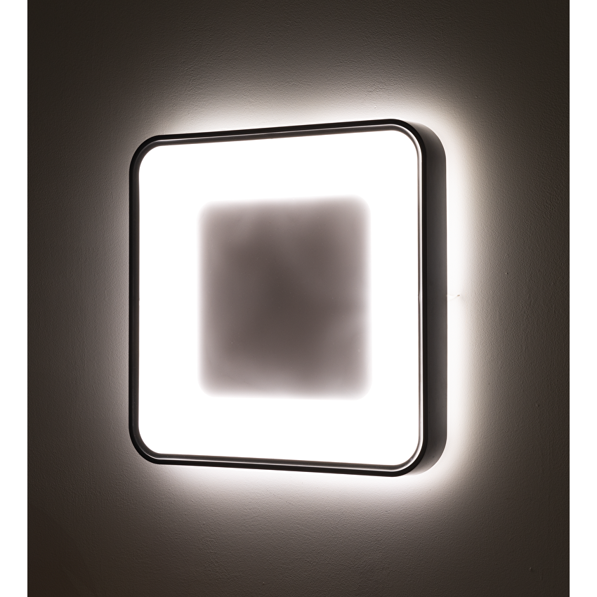 Lampa LED de tavan dimabila CCT cu telecomanda, rama alba, max. 72W, 3000K-6500K, patrata, IP20