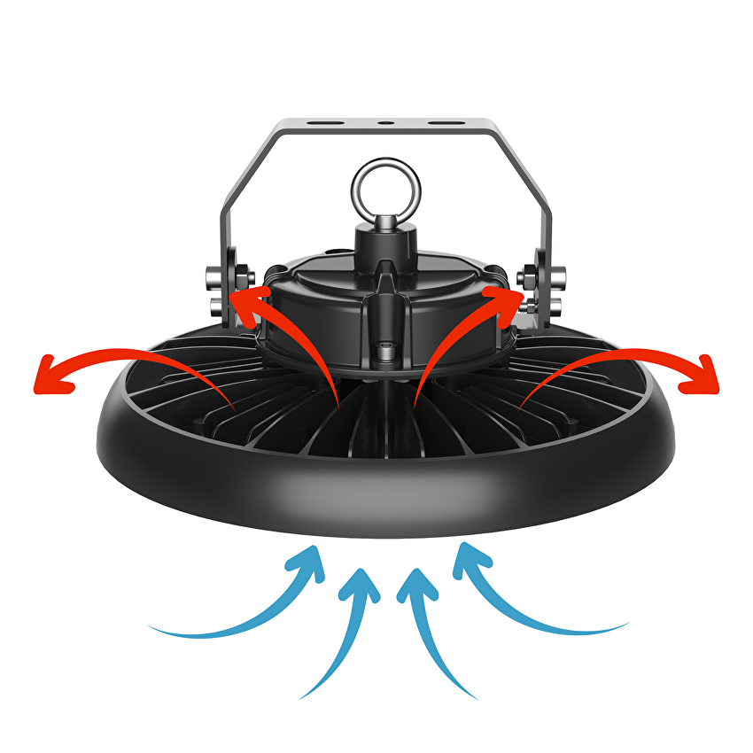 Lampa LED high bay cu driver reglabil 0-10V, 100W, 5000K, 100-277V AC, IP65