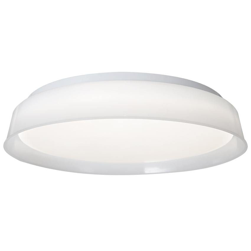 Lampa de tavan LED CCT cu intensitate reglabila si telecomanda, alba, 28W+5W, 3000K-6000K+RGB Atena