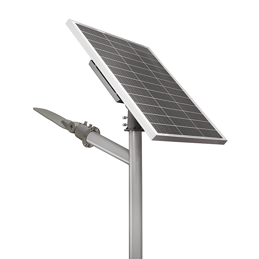 Lampa stradala LED cu panou solar R60, 12W, 4000K, 140x90, SMD2835, IP65