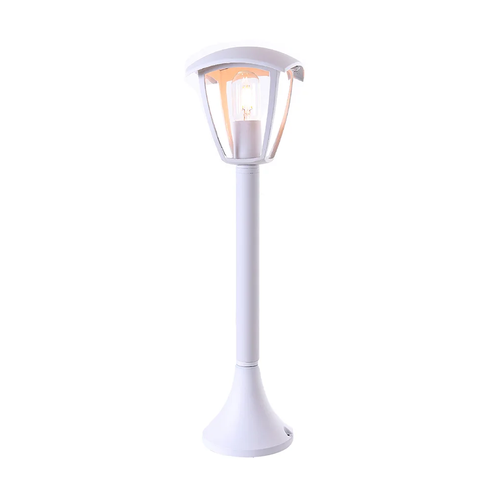 Stâlp Grădină LED 60cm Alb Mat E27 Max 60W IP44 Optonica