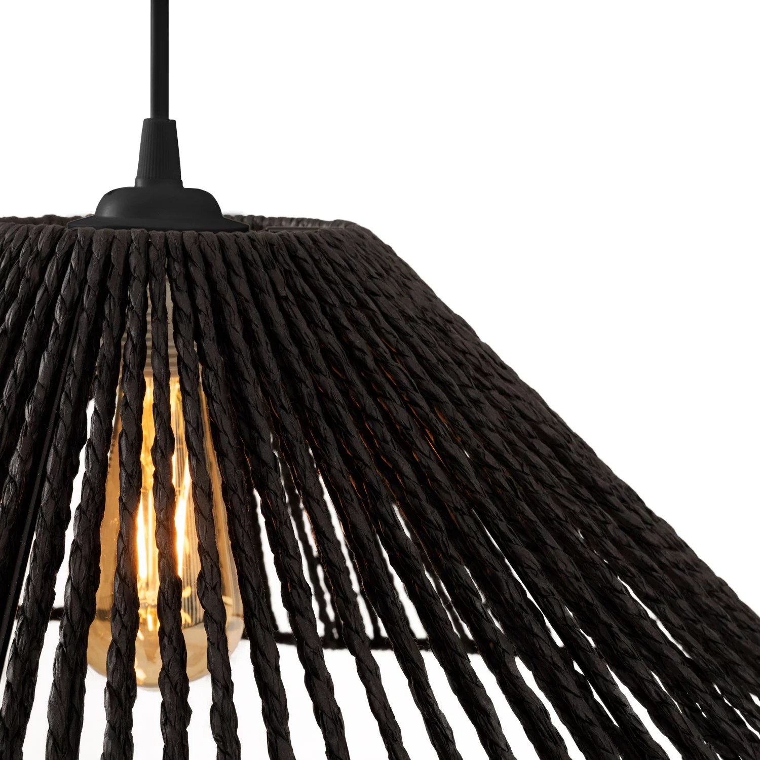 Lustră suspendată Amalfi I E27 negru Maxlight P0579