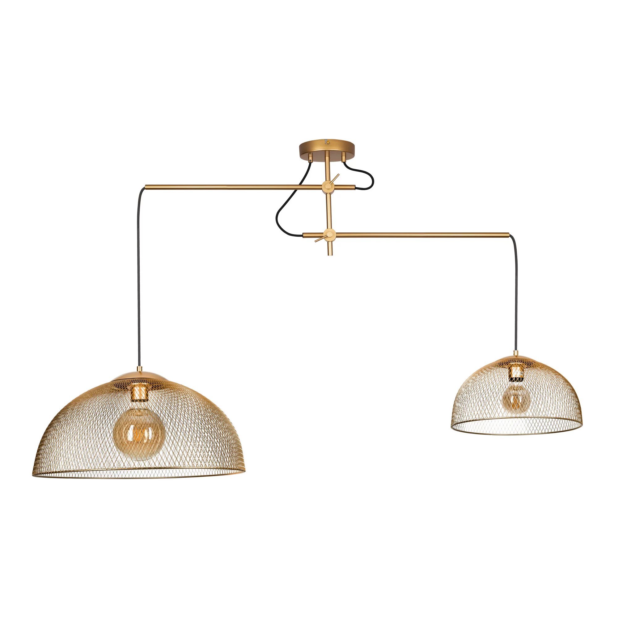 Lustră suspendată Concept E27x2 auriu Maxlight P0454