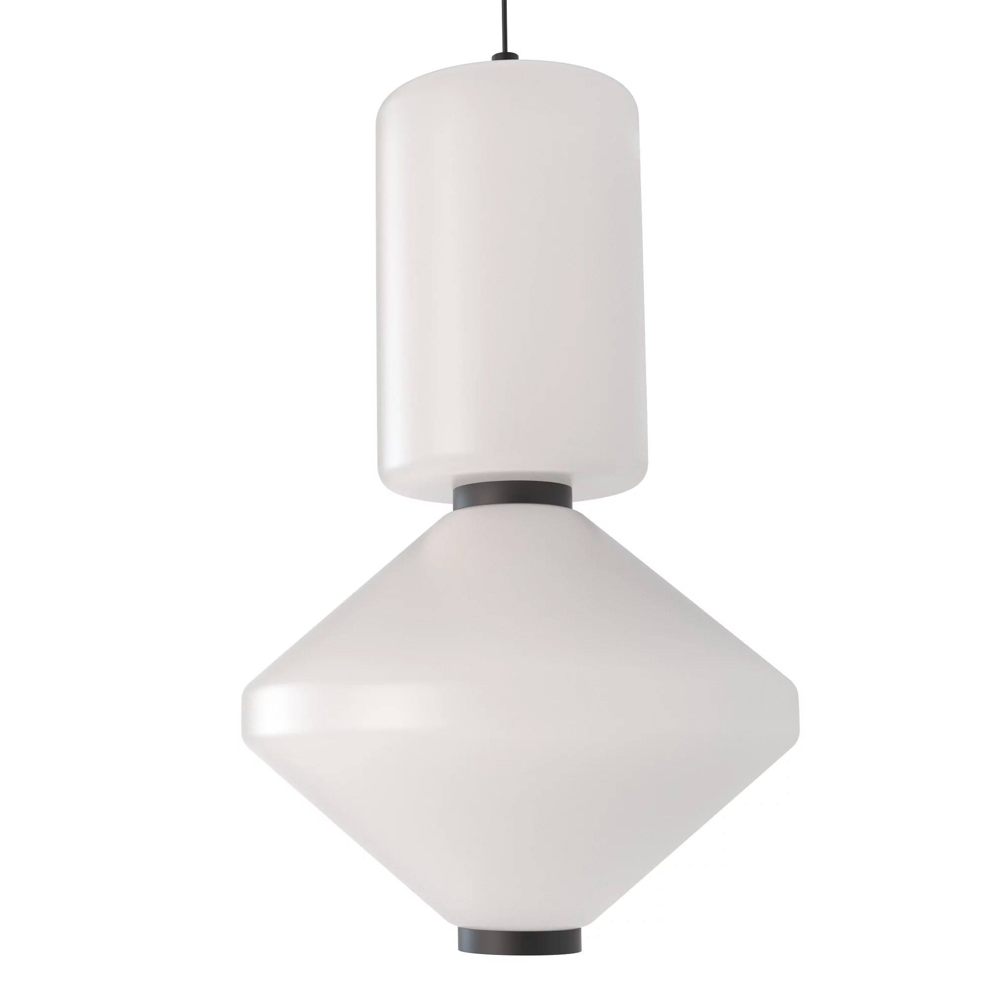 Lustră suspendată LED Akiko 16W 1280lm 3000K negru Maxlight P0467