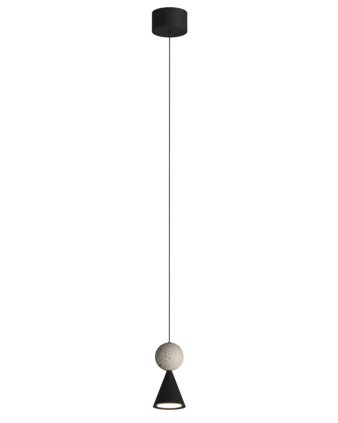 Lustră suspendată LED Bingo 11W 8W 398lm 3000K 100° negru Maxlight P0683
