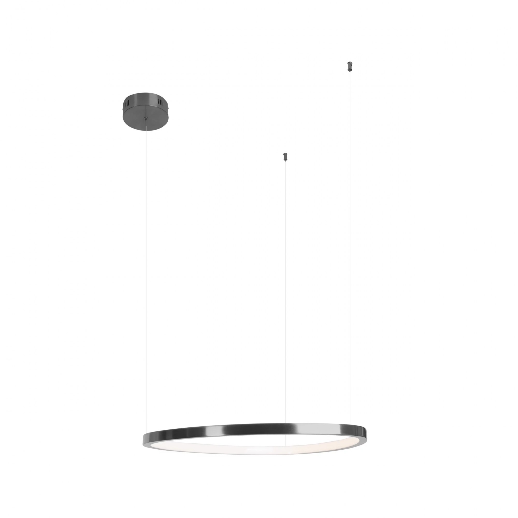 Lustră suspendată LED Cayenne 60cm 27W 1420lm 3000K dimabil Ø55cm negru periat Maxlight P0661D