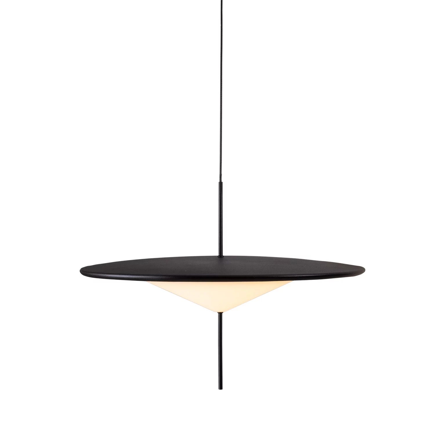 Lustră suspendată LED Cone II 37W 2030lm 3000K Ø39cm negru Maxlight P0555