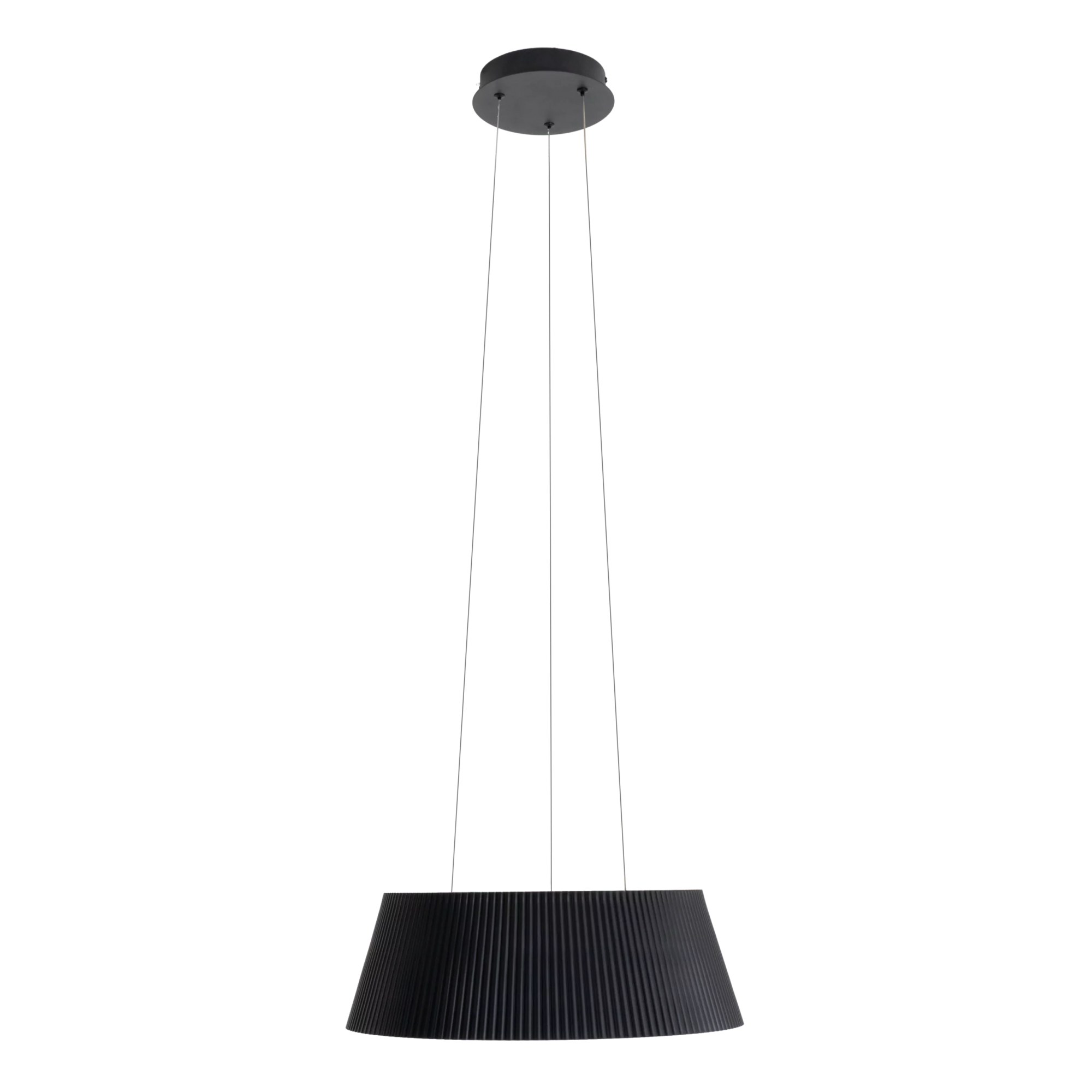 Lustră suspendată LED Fabio 12W 1843lm 3000K Ø46cm negru Maxlight P0672