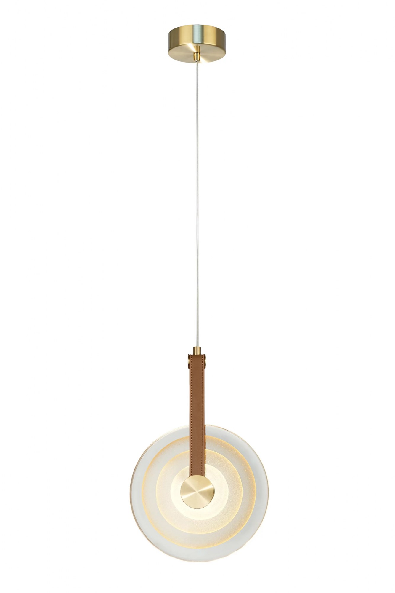 Lustră suspendată LED Goldi 5W 156lm 3000K Ø25cm auriu Maxlight P0690