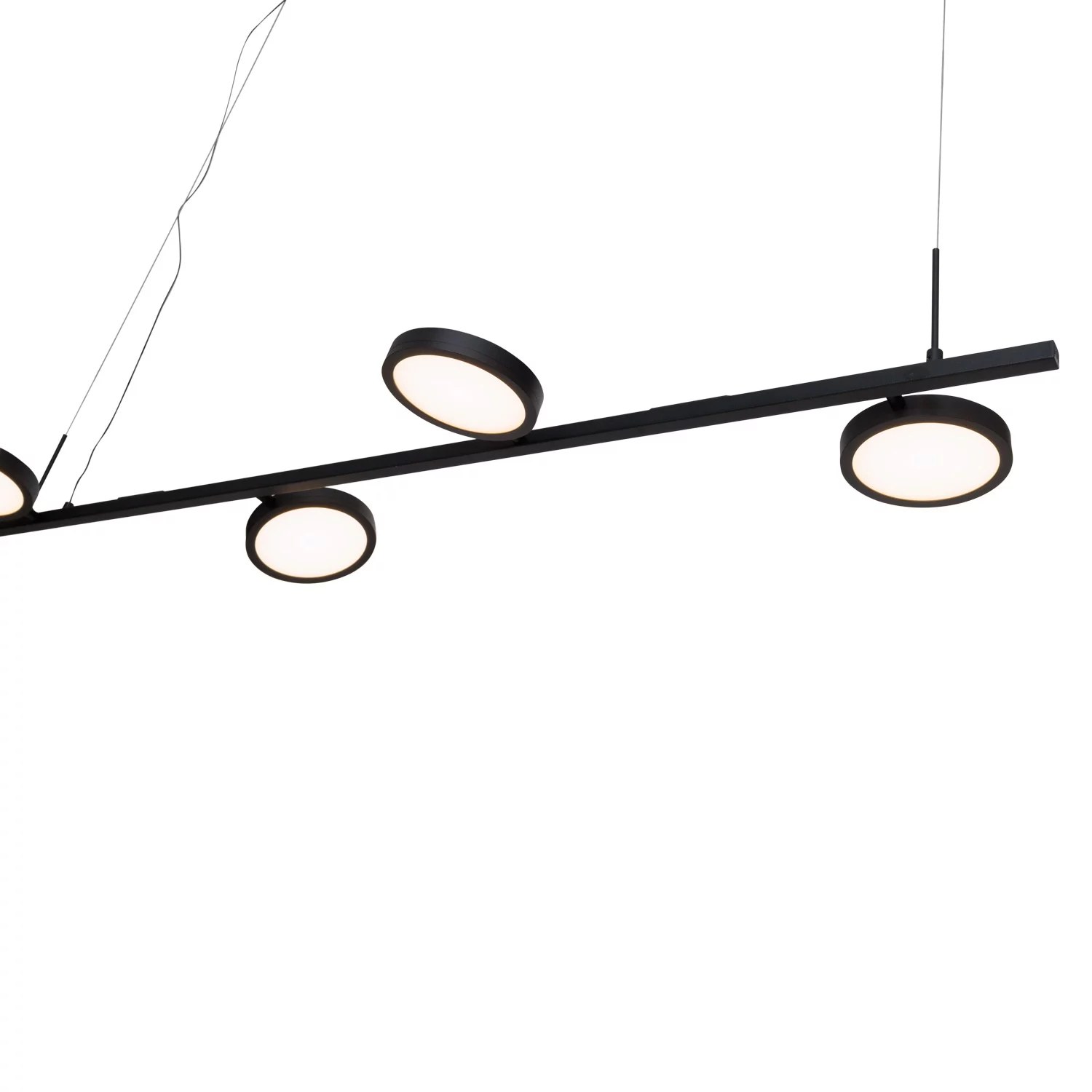 Lustră suspendată LED Ibiza IV 32W 1766lm 3000K L120cm negru Maxlight P0529