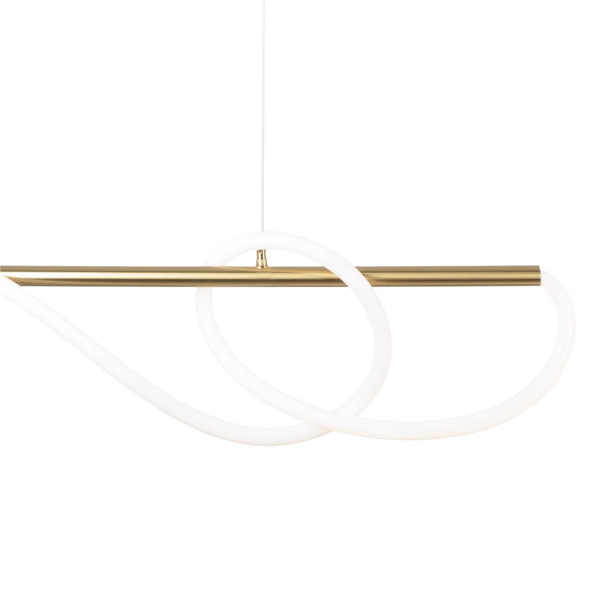 Lustră suspendată LED Laguna 30W 2658lm 3000K L120cm auriu Maxlight P0614