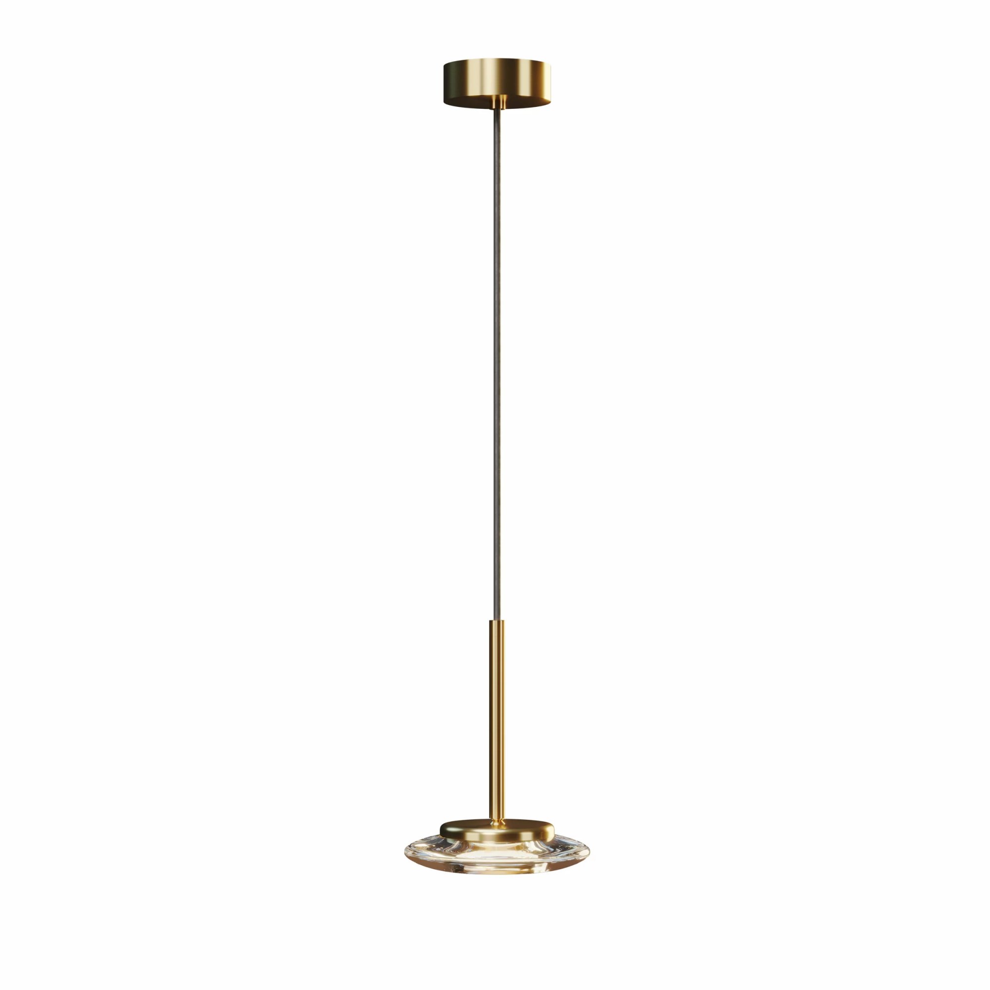 Lustră suspendată LED Lunaris 6W 307lm 3000K Ø16cm auriu Maxlight P0649