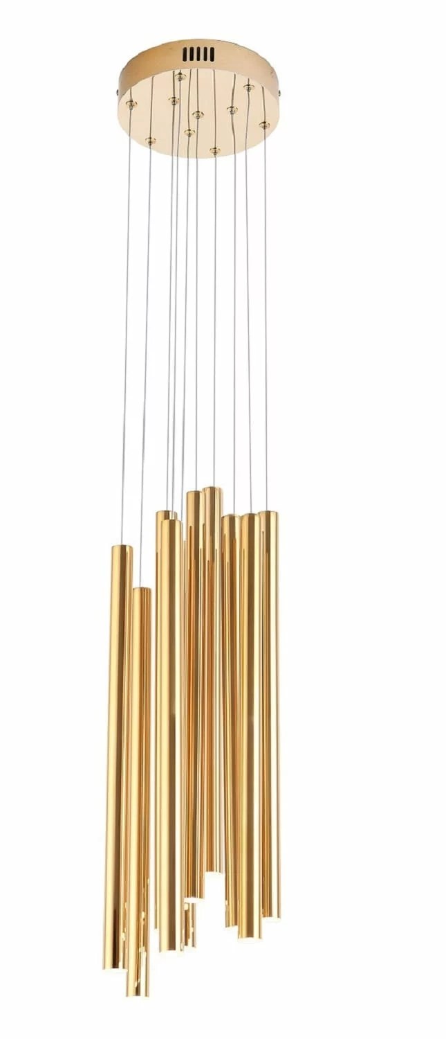 Lustră suspendată LED Organic 10W 600lm 2700K dimabil auriu Maxlight P0265D