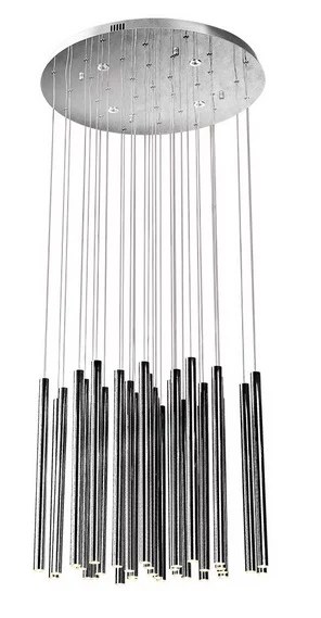 Lustră suspendată LED Organic 45W 2200lm 2700K dimabil crom Maxlight P0175D