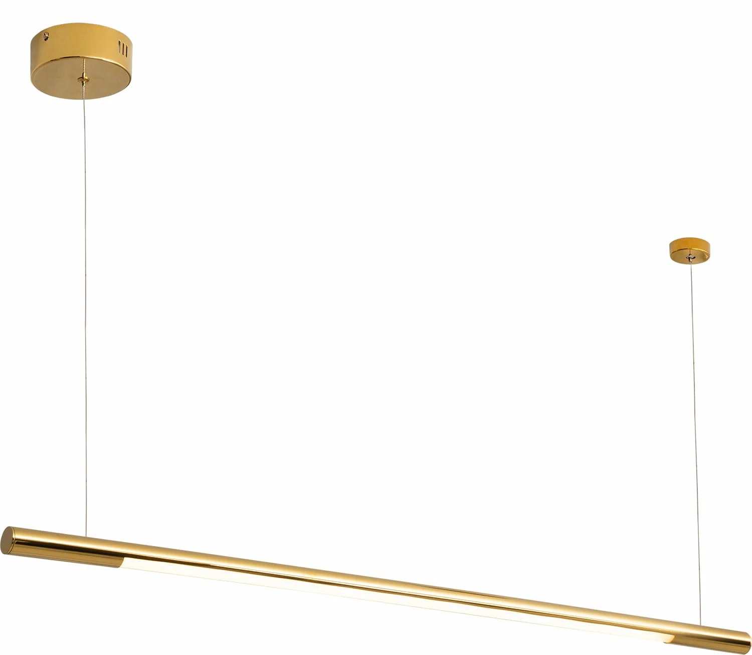 Lustră suspendată LED Organic Horizon 100cm 16W 1360lm 3000K auriu Maxlight P0356
