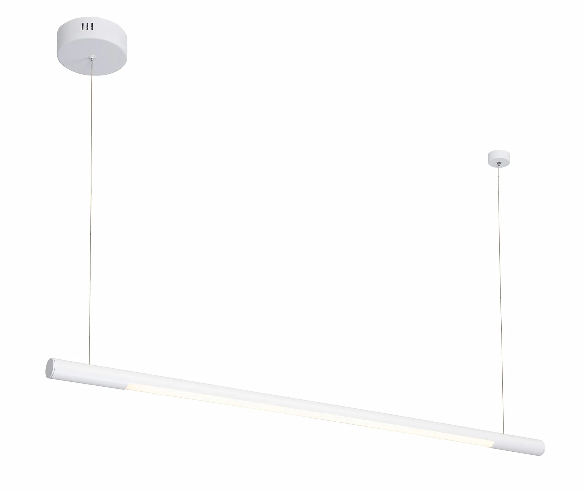 Lustră suspendată LED Organic Horizon 100cm 16W 1360lm 3000K dimabil alb Maxlight P0357D
