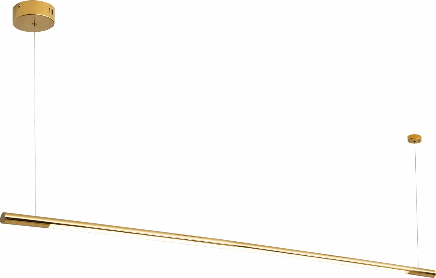 Lustră suspendată LED Organic Horizon 150cm 26W 2210lm 3000K auriu Maxlight P0360