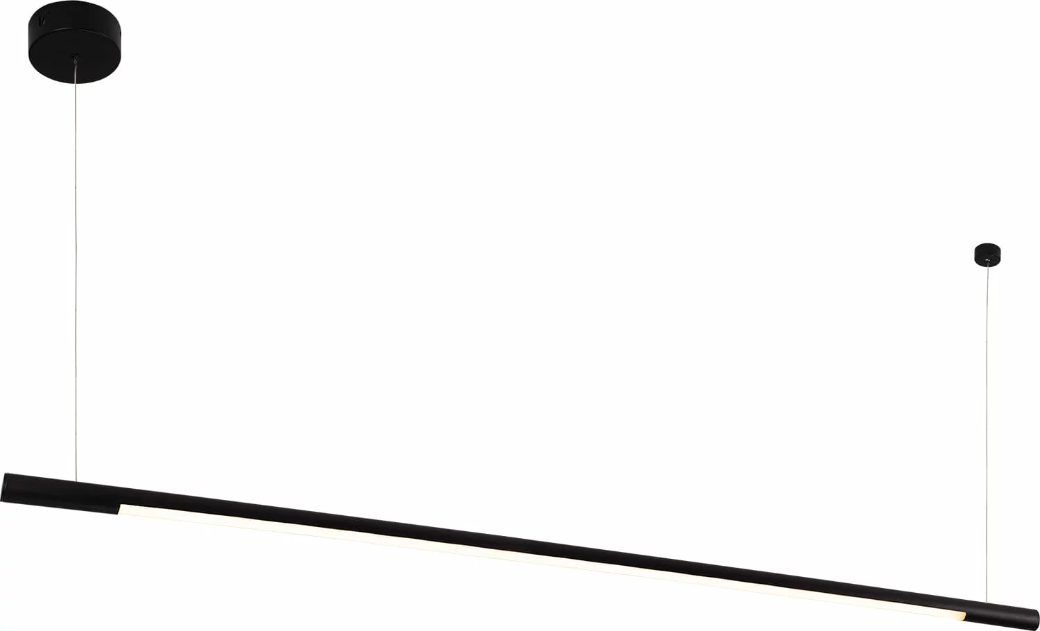 Lustră suspendată LED Organic Horizon 150cm 26W 2210lm 3000K dimabil negru Maxlight P0358D