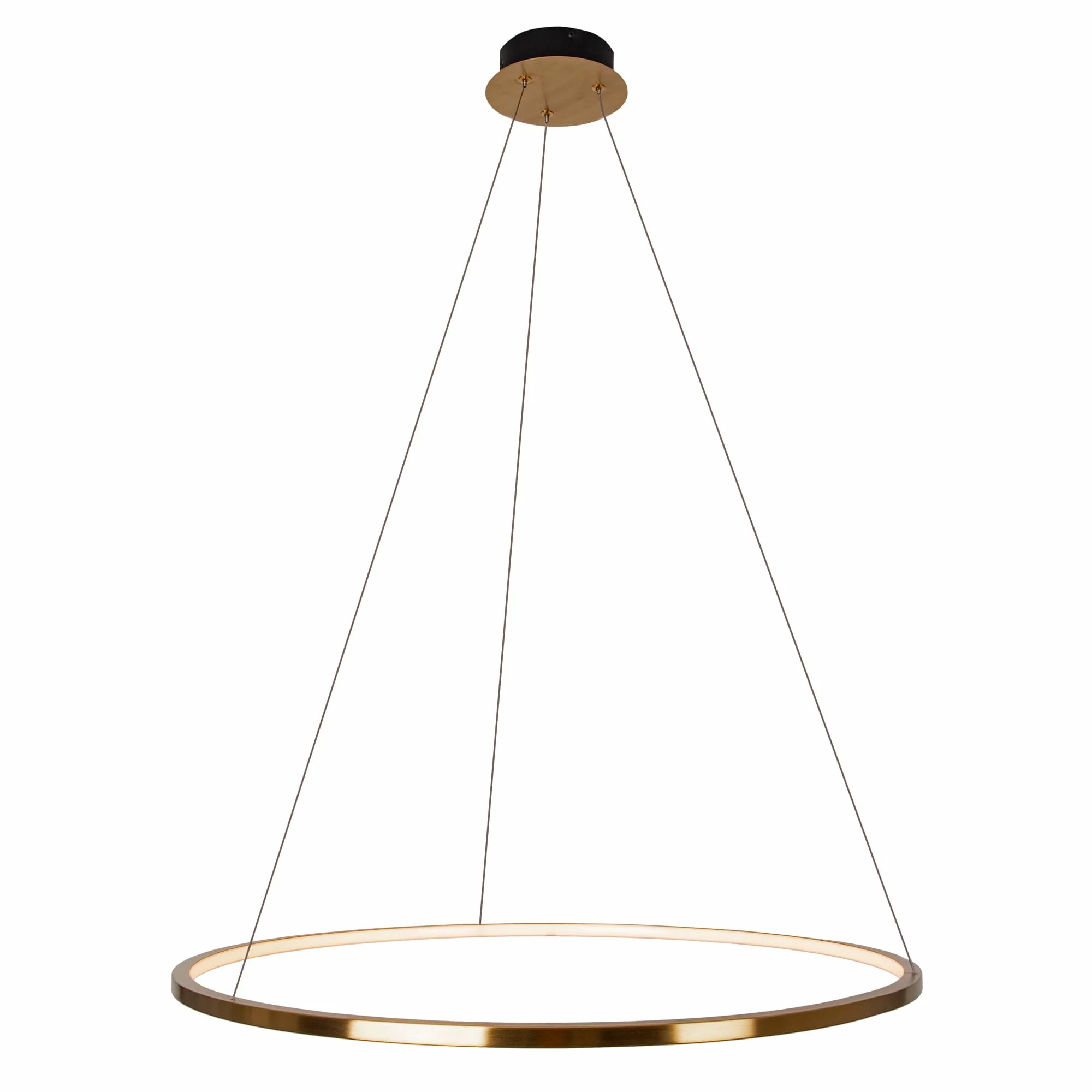 Lustră suspendată LED Queen 50cm 19W 1900lm 3000K auriu periat Maxlight P0493