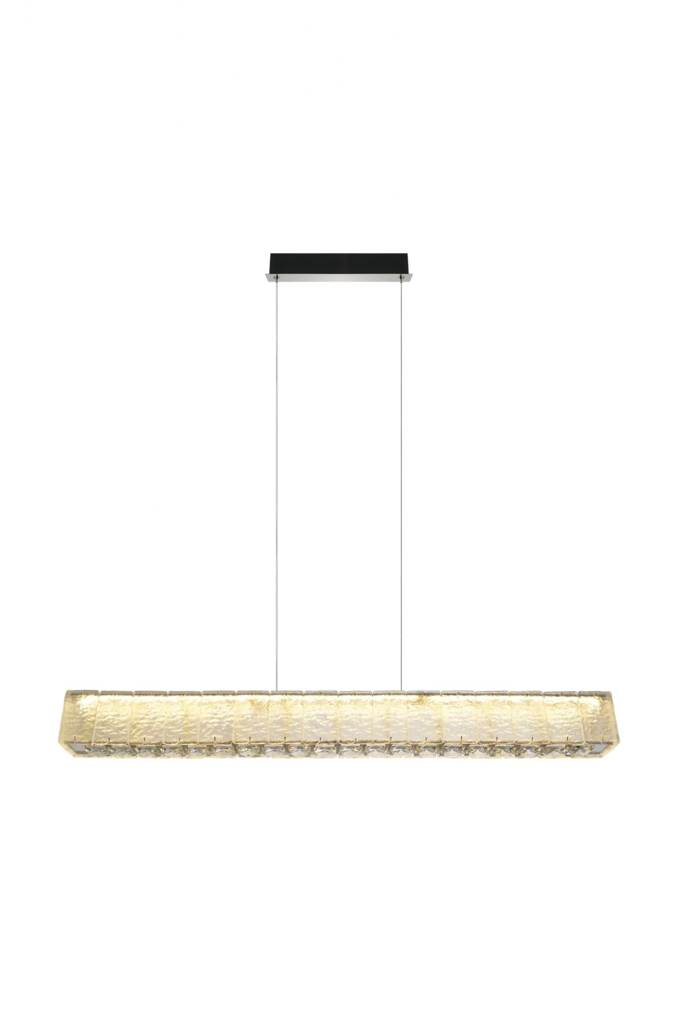 Lustră suspendată LED Savoy 28W 2623lm 3000K L97cm nichel satinat Maxlight P0697
