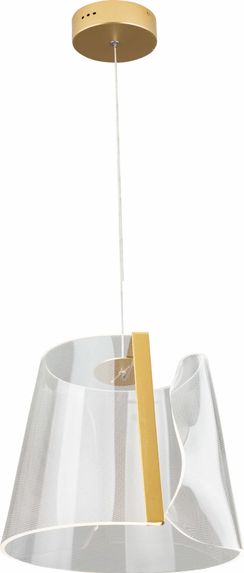 Lustră suspendată LED Seda 8W 480lm 3000K Ø31cm auriu Maxlight P0384