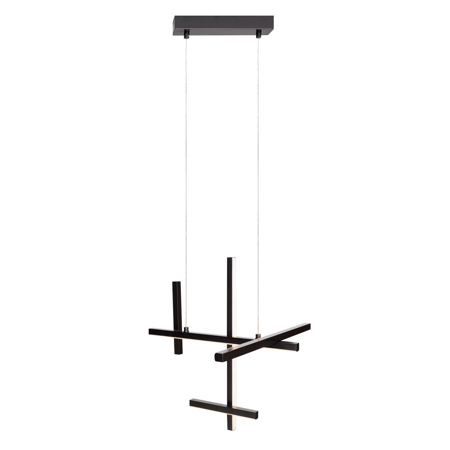 Lustră suspendată LED Soho 27W 1728lm 3000K L46cm negru Maxlight P0546