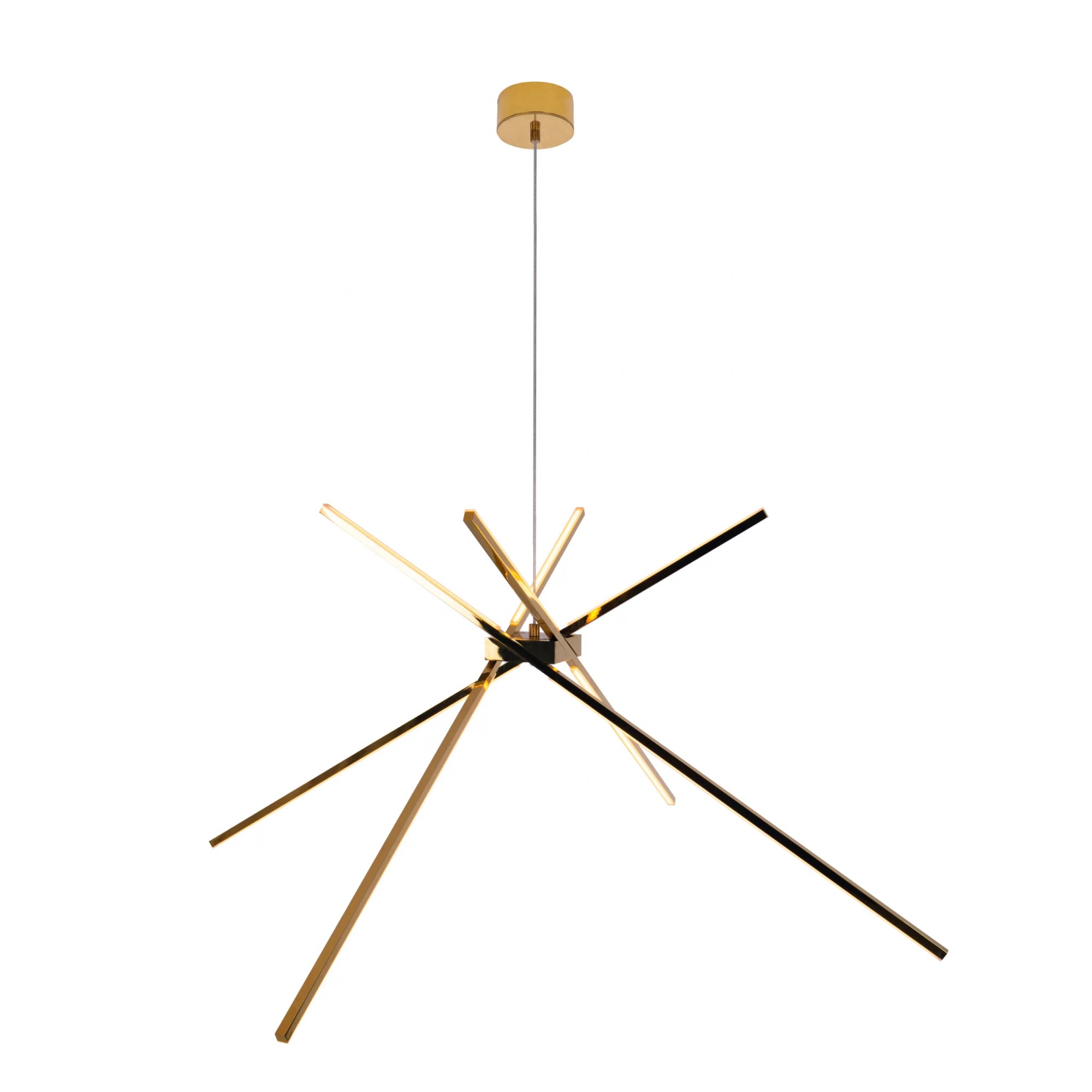 Lustră suspendată LED Spider 33W 2152lm 3000K auriu Maxlight P0457