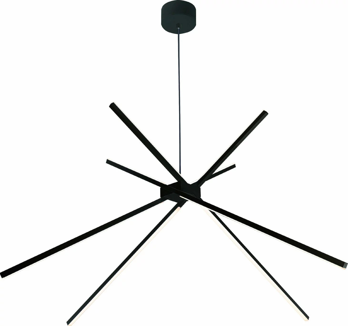 Lustră suspendată LED Spider 33W 2152lm 3000K negru Maxlight P0412