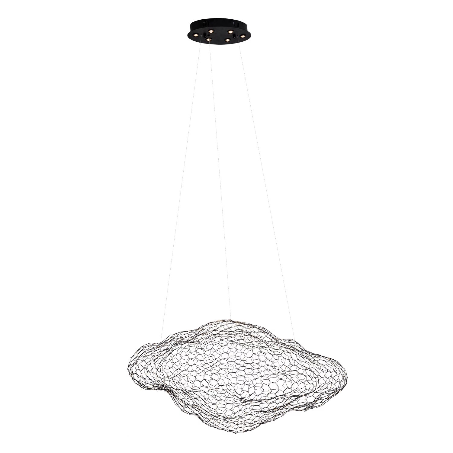 Lustră suspendată LED Stardust 14W 840lm 3000K dimabil negru Maxlight P0525D