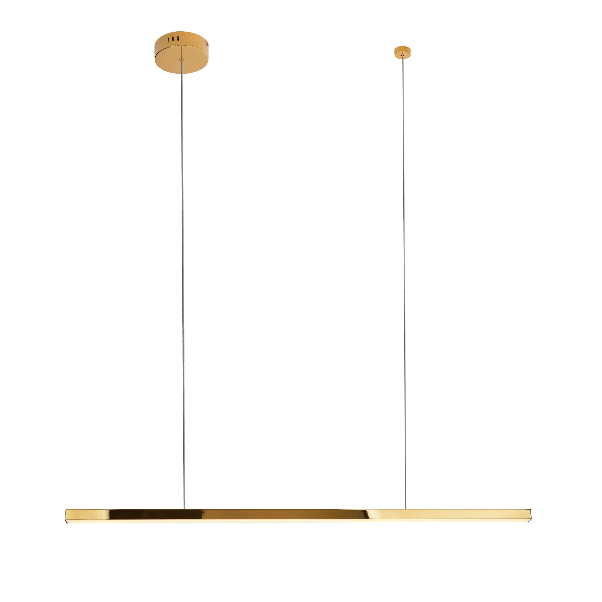 Lustră suspendată LED Trio I 12W 733lm 3000K dimabil L100cm auriu Maxlight P0425D