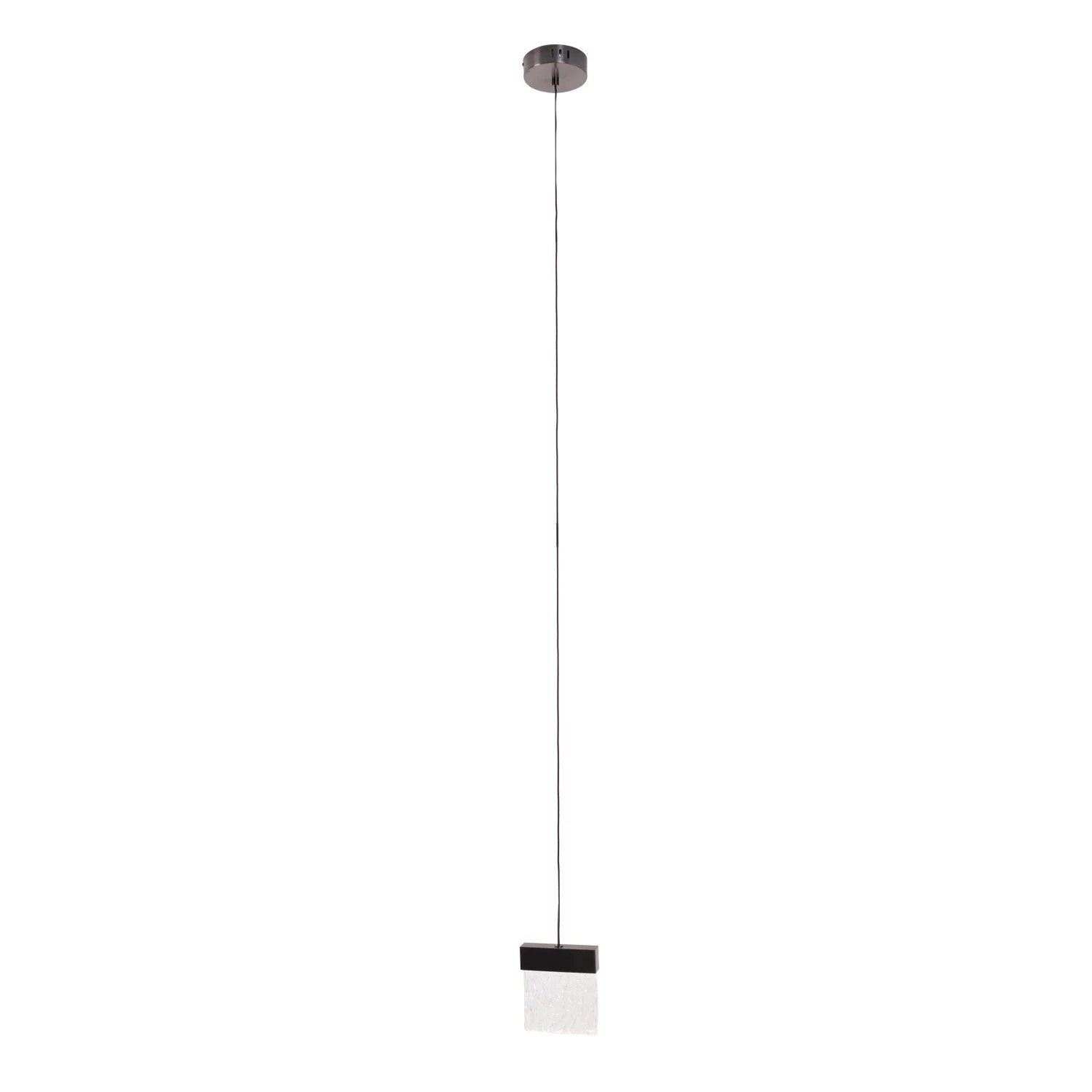Lustră suspendată LED Vetro 4,5W 360lm 3000K dimabil negru periat Maxlight P0574D