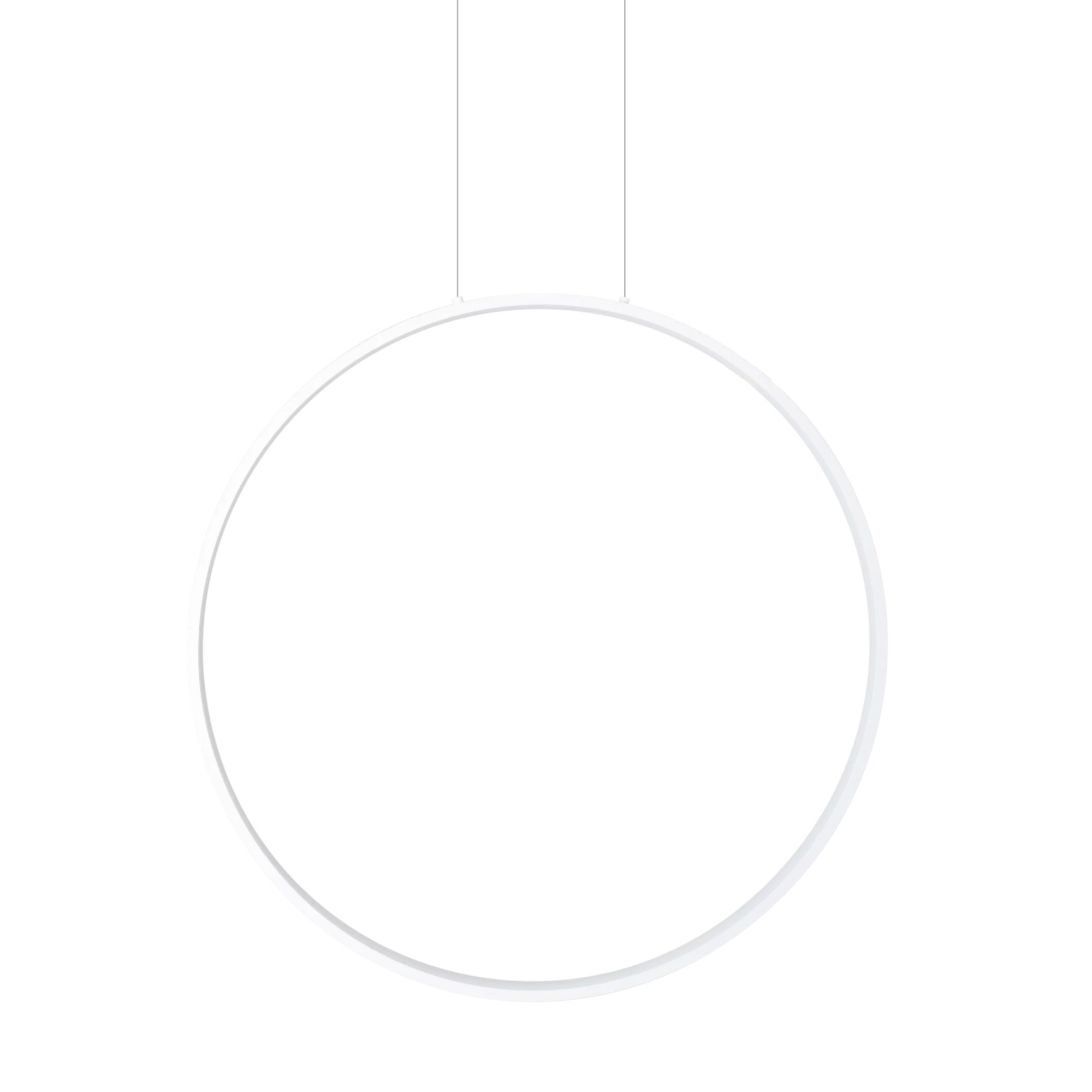 Lustră suspendată LED Visual orizontal 24W 23W 2106lm 3000K IP44 Ø60cm alb Maxlight P0651