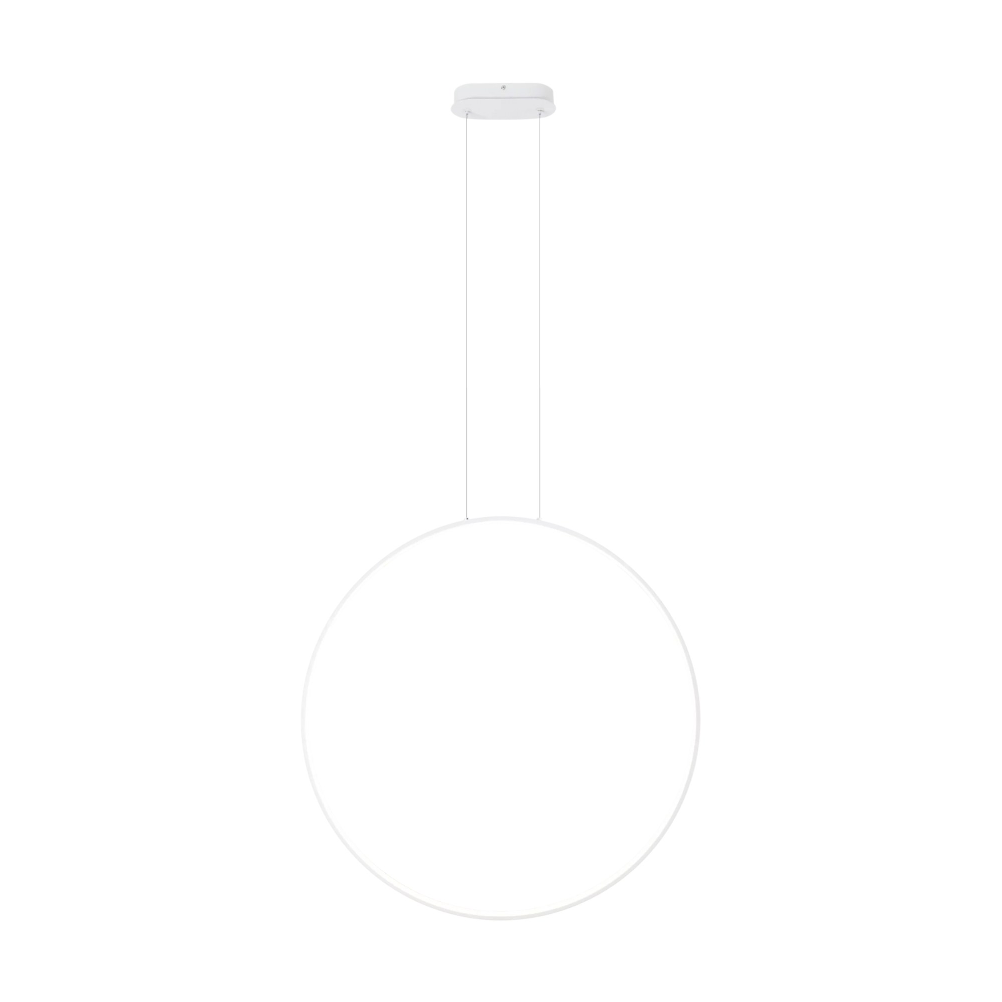 Lustră suspendată LED Visual orizontal 30W 29W 2762lm 3000K IP44 Ø80cm alb Maxlight P0653