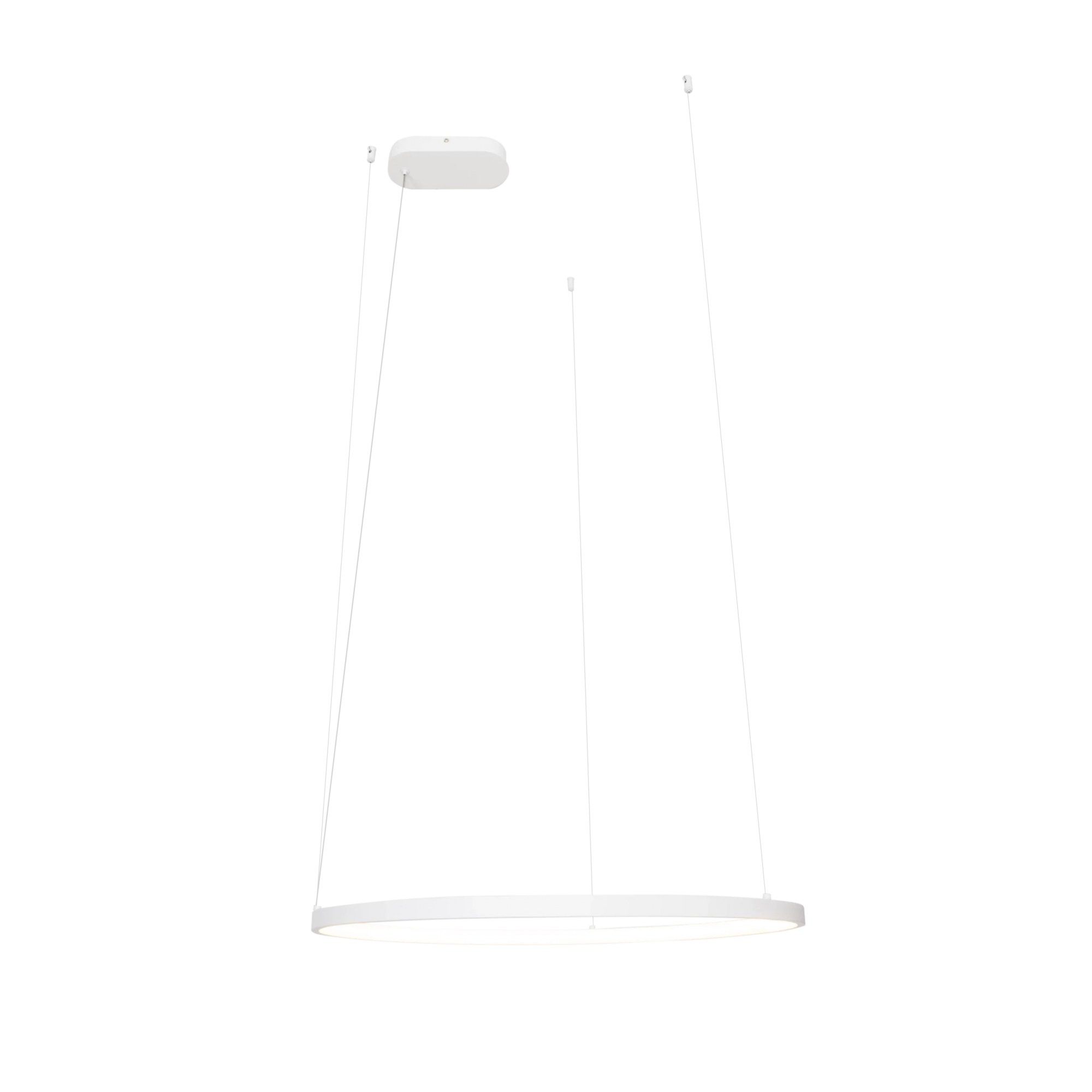 Lustră suspendată LED Visual vertical 24W 23W 2106lm 3000K IP44 Ø60cm alb Maxlight P0655