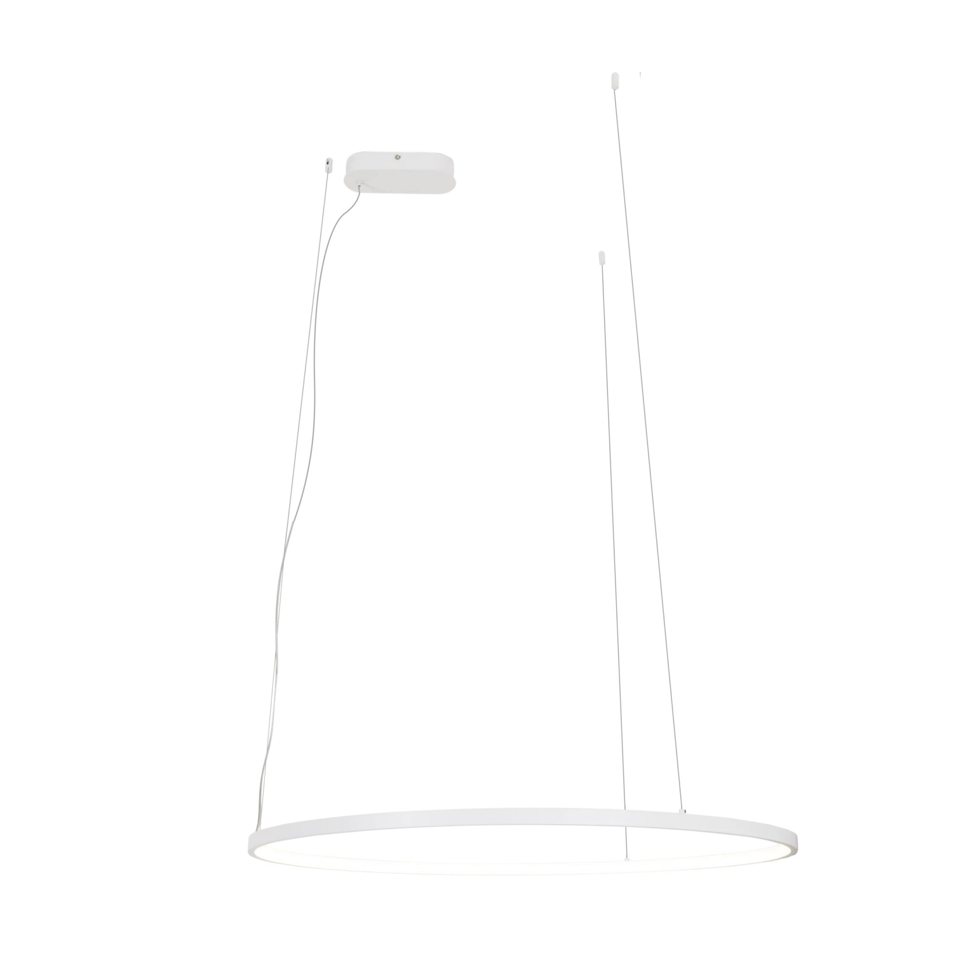 Lustră suspendată LED Visual vertical 30W 29W 2762lm 3000K IP44 Ø80cm alb Maxlight P0657