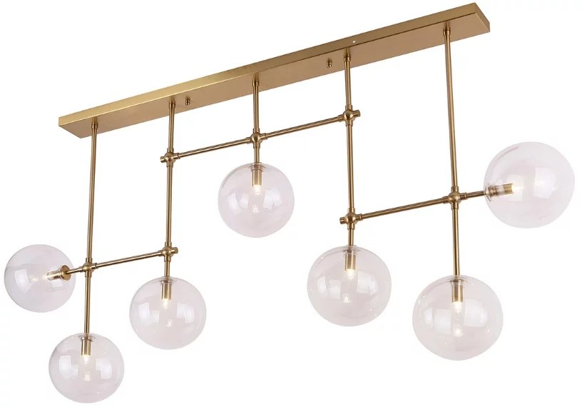 Lustră suspendată Lollipop G9x7 alamă Maxlight P0295