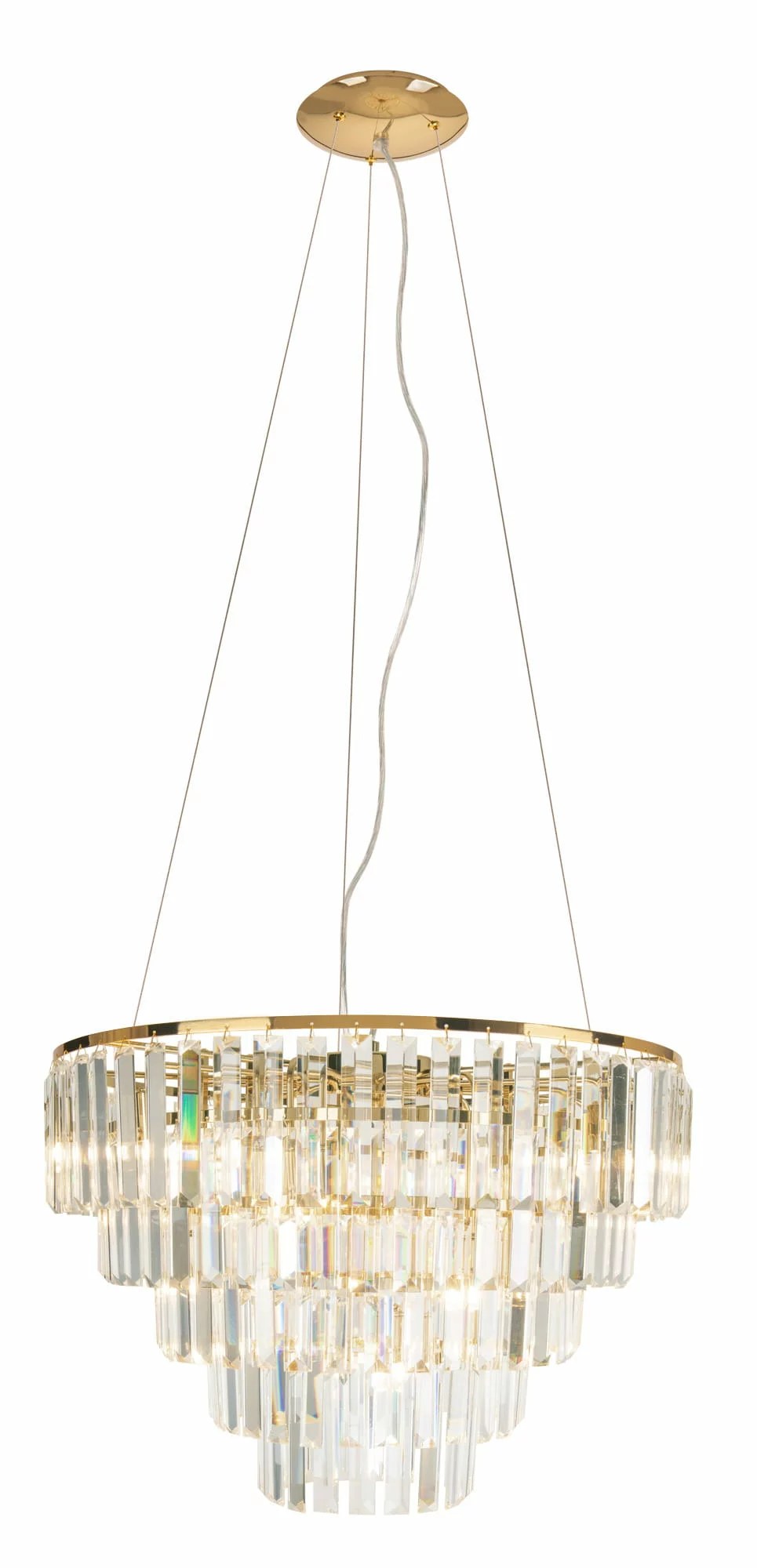 Lustră suspendată Monaco 60cm G9x15 auriu Maxlight P0424