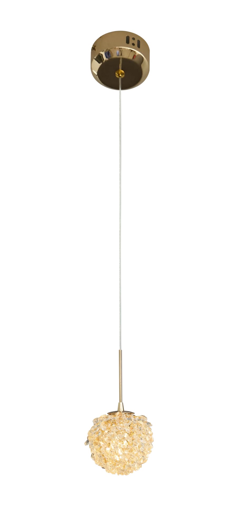 Lustră suspendată Rita G9 Ø12cm auriu Maxlight P0679