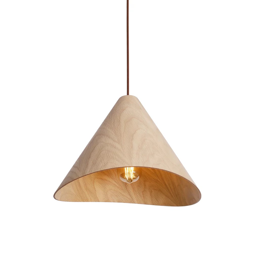 Lustră suspendată Sakura E27 lemn de stejar Maxlight P0547