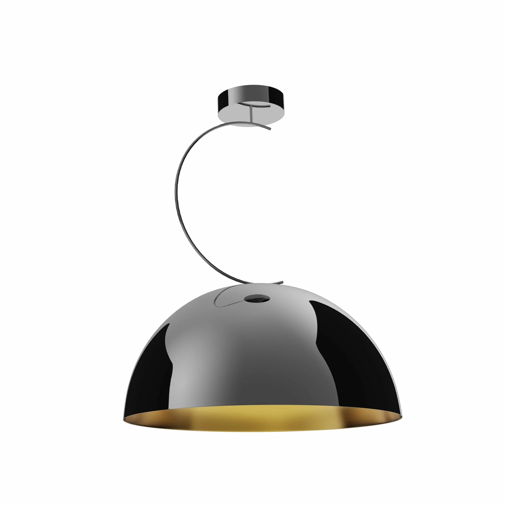 Lustră suspendată Twenty E27 Ø40cm crom negru + auriu vopsit Maxlight P0463