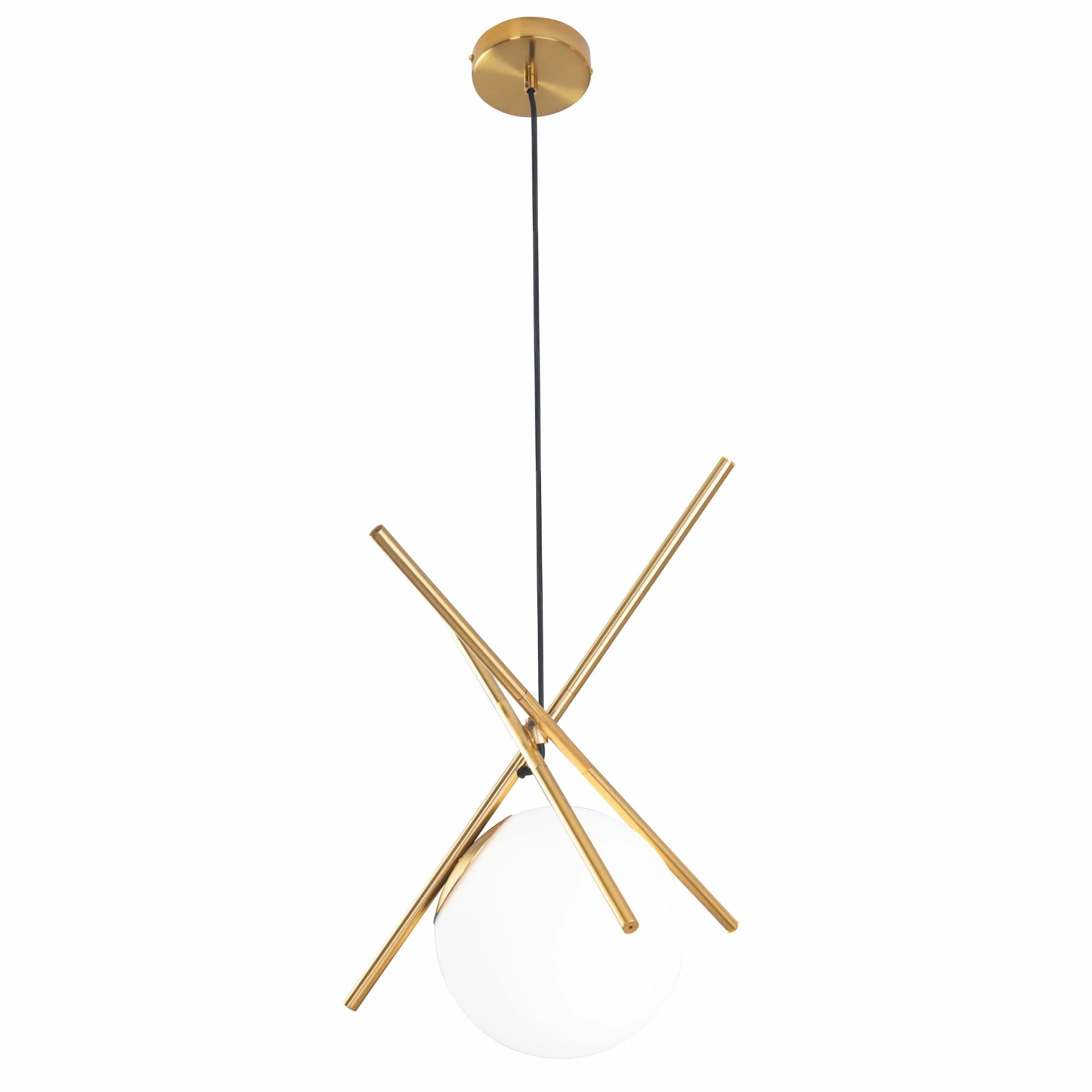 Lustră suspendată Xena E27 Ø20cm alamă Maxlight P0403