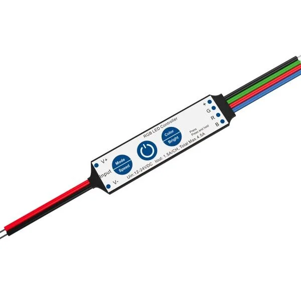 Controler LED Mini 12-24V DC 4.5A cu Telecomandă 256 Nivele Dimming Optonica