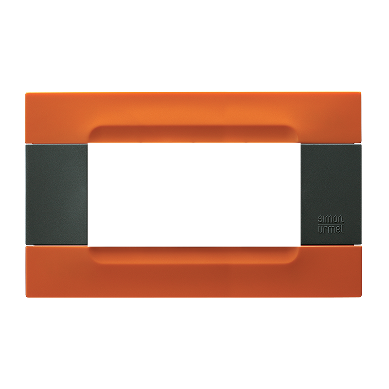 nea - Kadra monocrom rama ornamentala 4 mod tecnopolimero (plastic) seria Antracit Portocaliu San Francisco