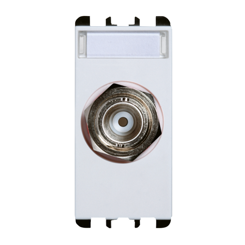 nea - Priza coax BNC caAlbastru RG59 Alb Aparataj, Modular