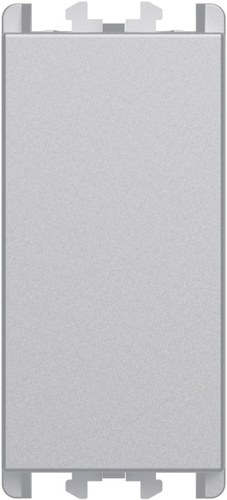 Obturator (capac fals), 1 modul, Lybra, aluminiu Urmet 27350.AL
