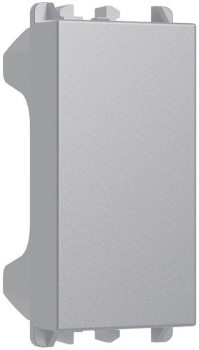 Obturator (capac fals), 1 modul, Lybra, aluminiu Urmet 27350.AL Modular, Seria LYBRA, Elemente de confort si protectie